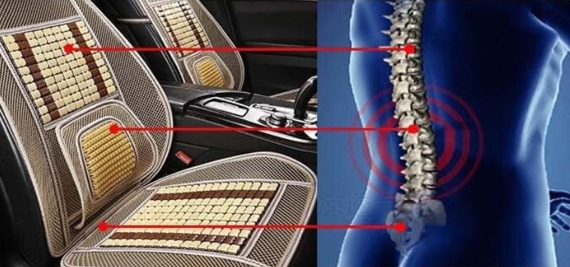 chống đau lưng khi lái xe 8 Sử dụng tấm lót ghế có tính năng massage