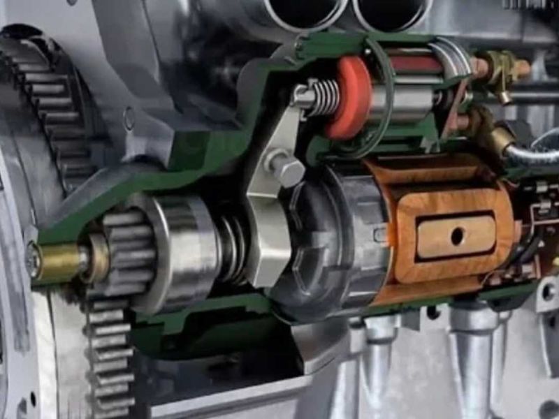 củ đề ô tô 5 Sau khi kiểm tra và vệ sinh xong, bôi trơn trục rotor và bánh răng Bendix