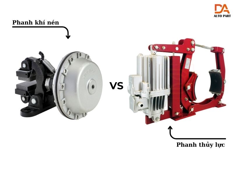 hệ thống phanh khí nén 7 Phanh khí nén và phanh thuỷ lực