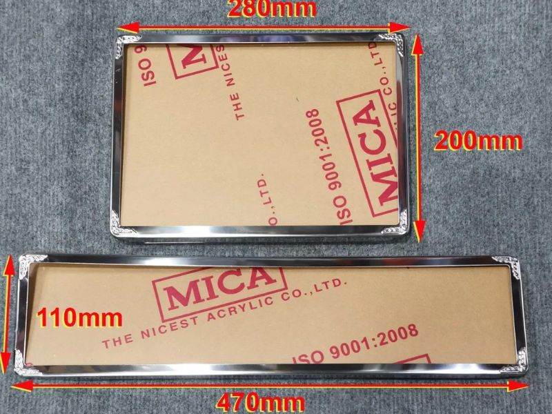 ép biển ô tô 4 Ép biển khung inox chấm bi