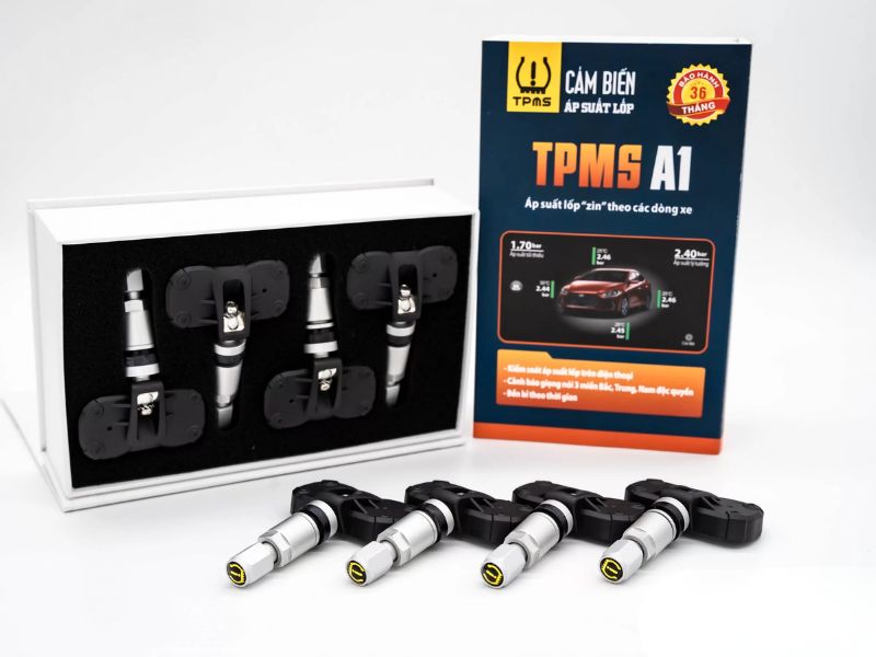 Cảm biến áp suất lốp 10 Cảm biến áp suất lốp TPMS tích hợp cho màn hình Android