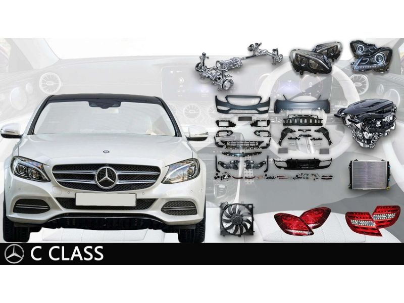 Các phụ tùng nhóm thân vỏ trên xe Mercedes C-Class
