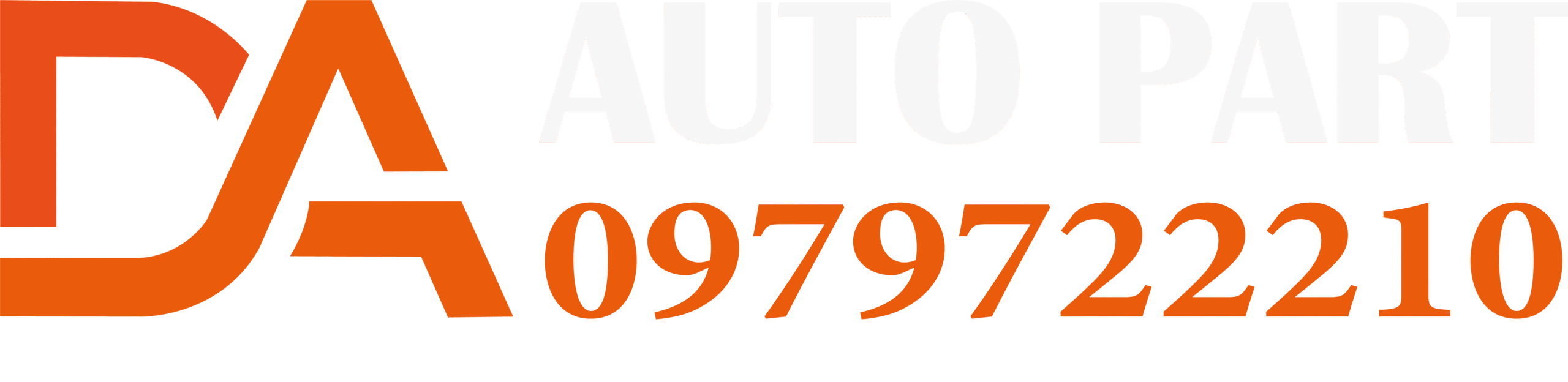 Logo đức anh auto part trắng