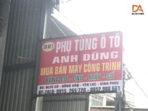Cửa hàng phụ tùng ô tô Vĩnh Phúc - Anh Dũng