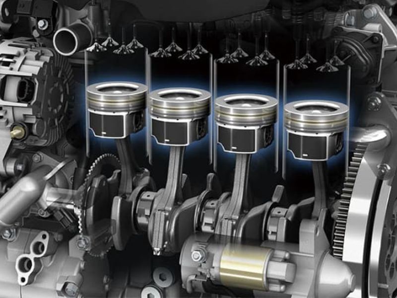 Động cơ 4 kỳ được sử dụng phổ biến trên nhiều dòng xe ô tô