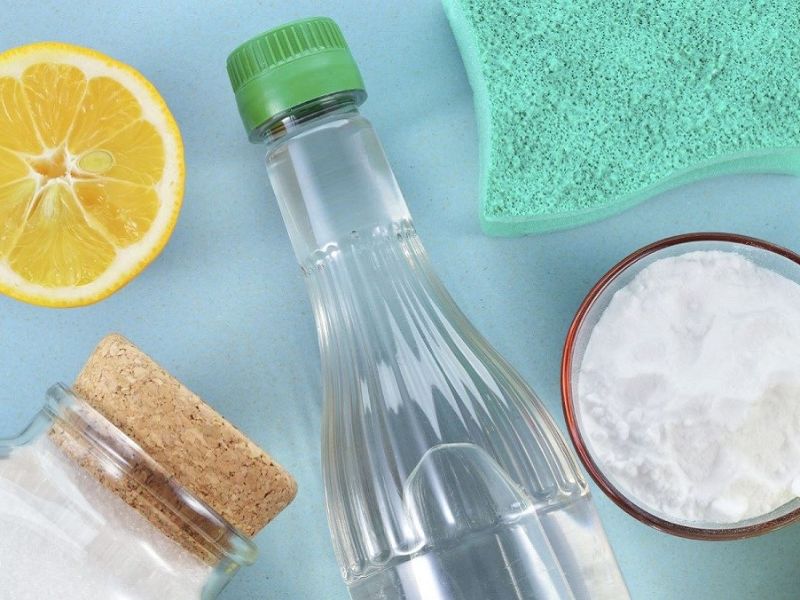 Giấm trắng pha dung dịch lau bề mặt