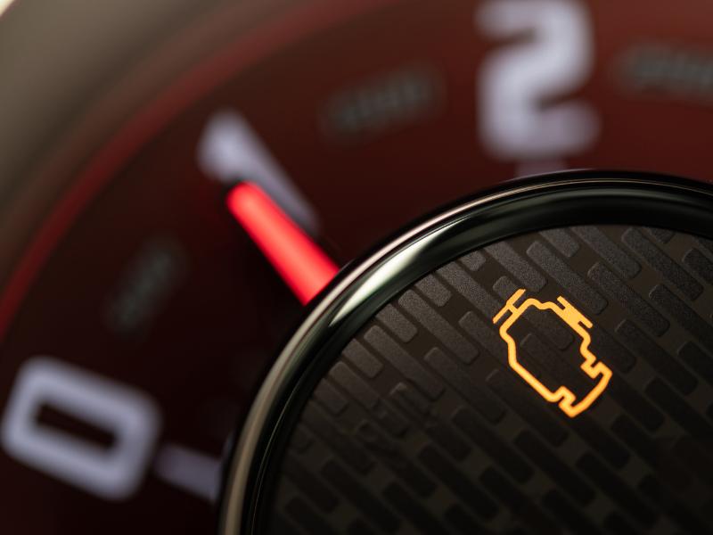Đèn check engine bật sáng báo hiệu cảm biến kích nổ đang gặp trục trặc