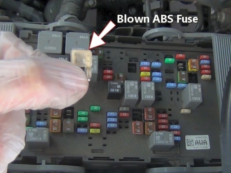 Xem xét tình trạng cầu chì trong mạch hệ thống ABS