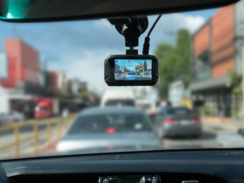 Đặt camera ở trung tâm kính chắn gió để đảm bảo tầm nhìn rộng, dễ quan sát
