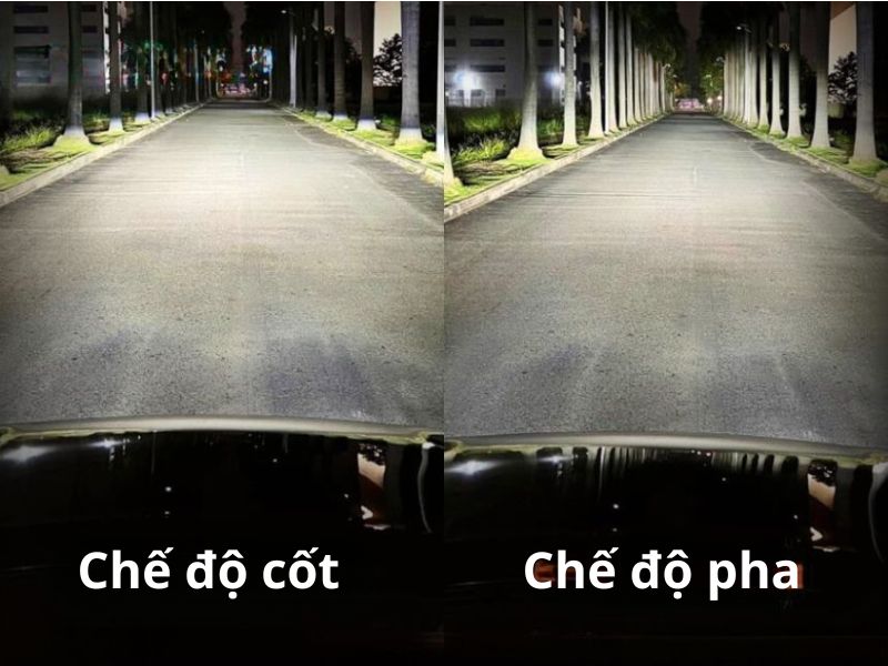 Đèn pha là đèn chiếu xa, đèn cốt là đèn chiếu gần