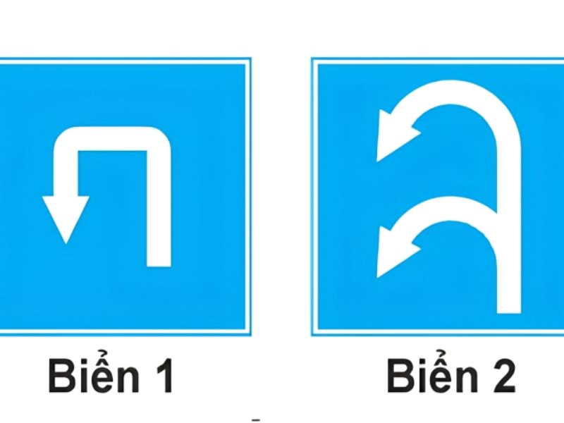 Xác định vị trí được phép quay đầu