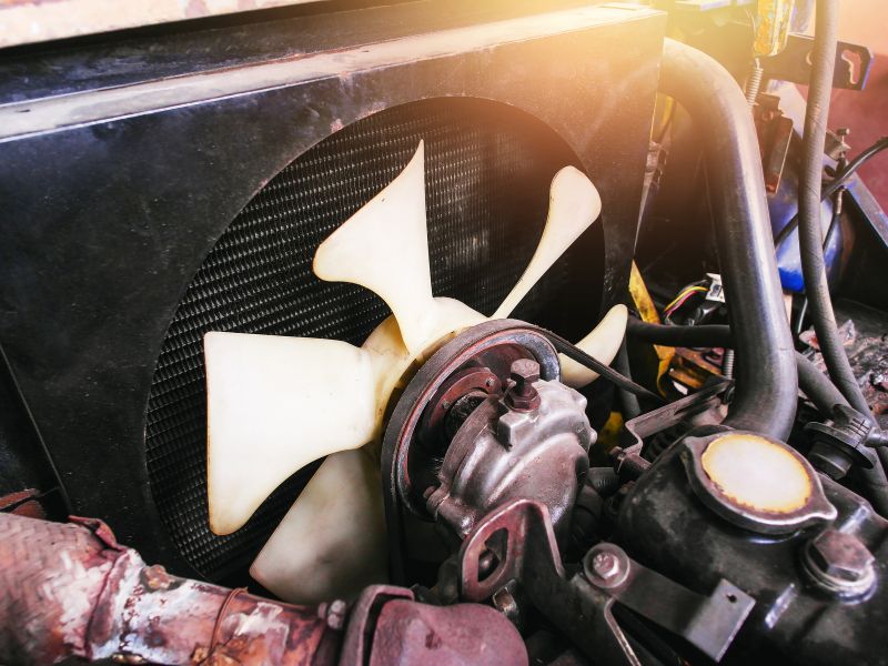 hỏng quạt làm mát két nước