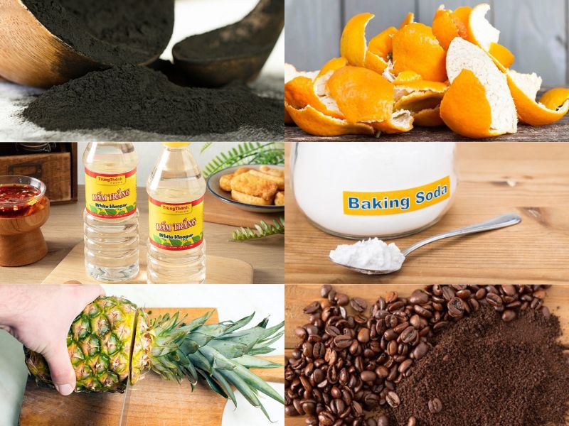 Dùng vật liệu khử mùi tự nhiên