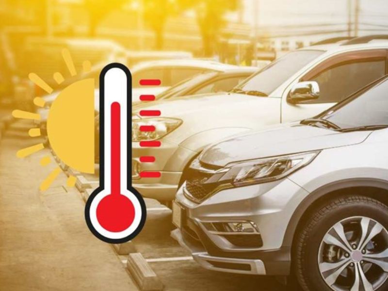 Hạn chế đỗ xe ngoài trời nắng gắt lâu để không ảnh hưởng đến chỗ móp mới xử lý