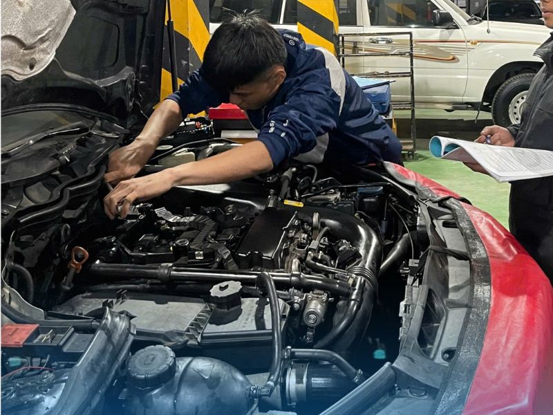 Sấy khô và chạy thử