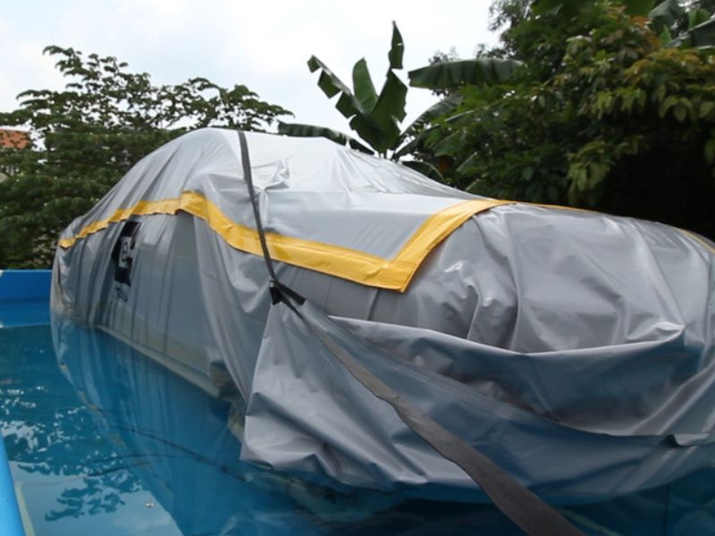 Sử dụng bạt chống ngập cho xe ô tô