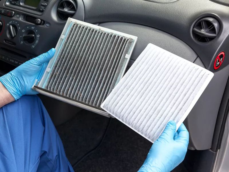 Thay lọc gió điều hòa ô tô định kỳ
