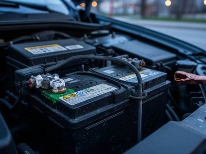 Bình ắc quy nhanh hết điện dù mới thay