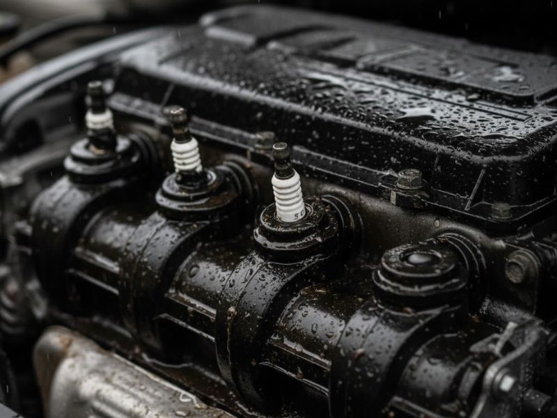 Bugi bị dính nước do môi trường