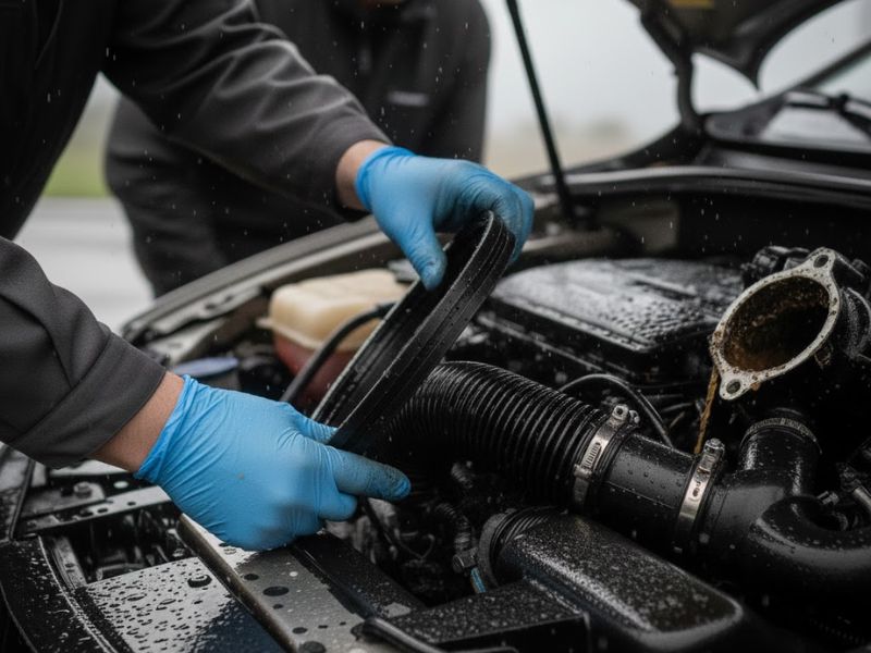 Kiểm tra ron, ngàm hộp gió, ống dẫn gió