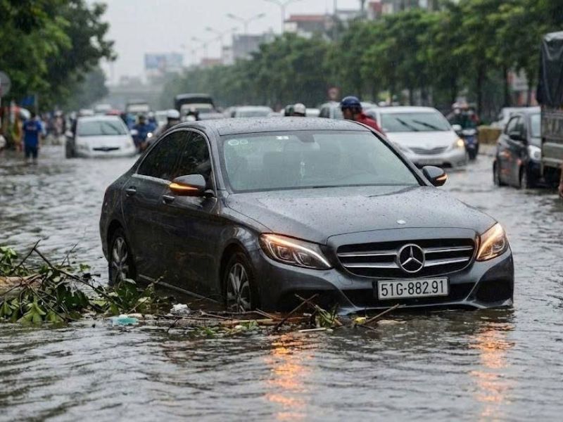 Ô tô ngập nước hỏng gì