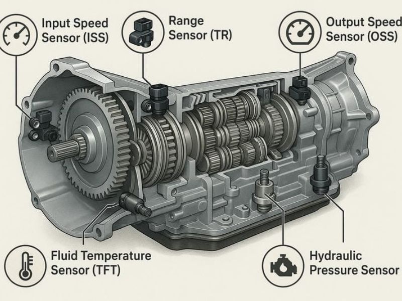 Cảm biến hộp số bị trục trặc