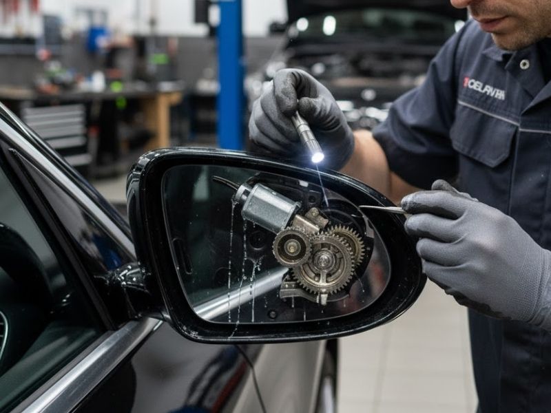 Nguyên nhân gương ô tô không gập hết và cách khắc phục triệt để 4 Cần kiểm tra khi gương bị gập nặng