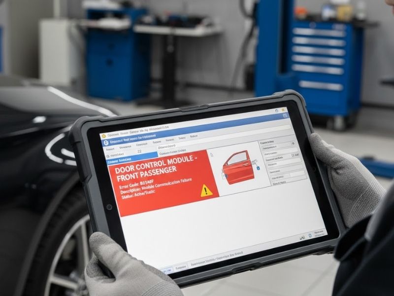 Nguyên nhân gương ô tô không gập hết và cách khắc phục triệt để 2 Cửa xe xuất hiện lỗi module điều khiển sau khi quét bằng máy chuẩn đoán