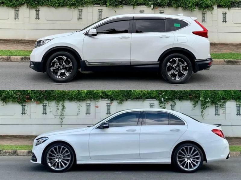 Đo và so sánh độ cao gầm thực tế từng bên