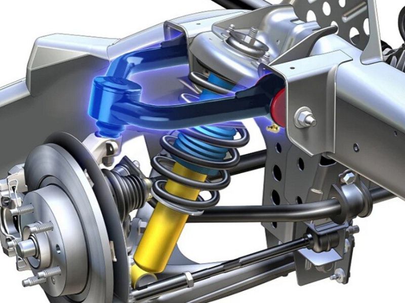 Kiểm tra đồng thời cao su chân giảm xóc, rotuyn, càng A