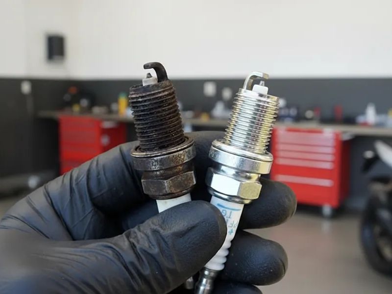 Thay thế bugi để tránh hụt ga, rung giật