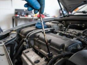 chảy dầu vành trái động cơ 