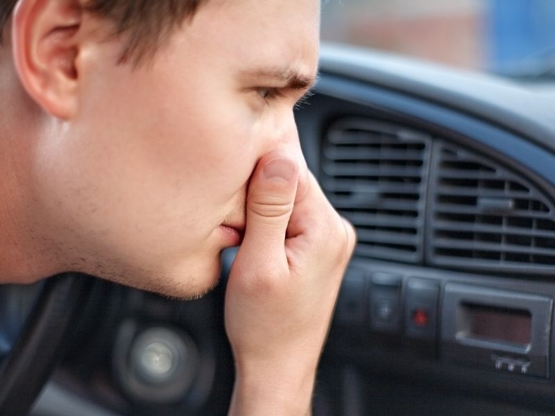 Nội thất xe có mùi hôi khó chịu