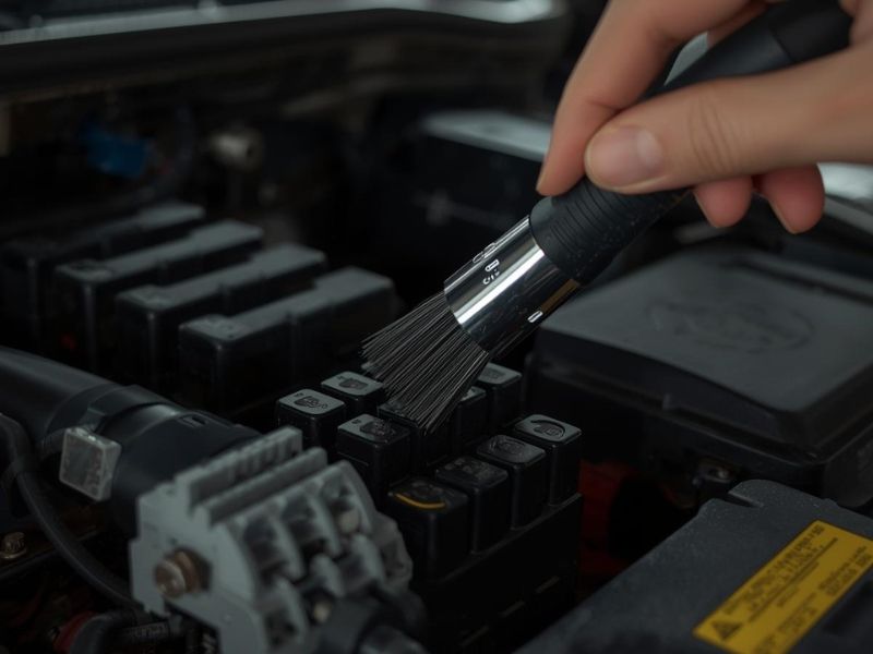 Vệ sinh giắc cắm và siết lại đầu nối trên ô tô