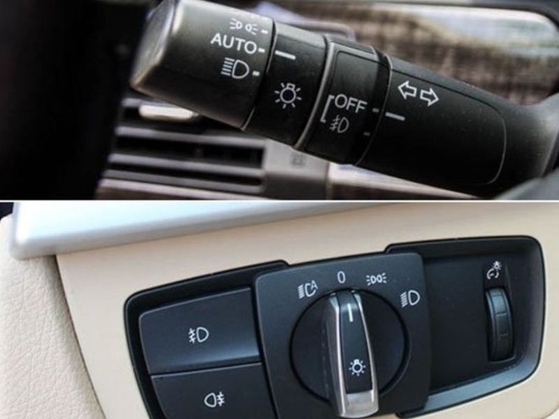 Hỏng công tắc đèn hoặc dimmer trên ô tô