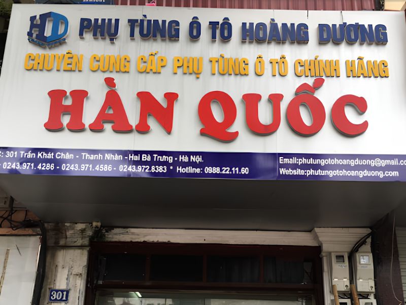 Top 10 địa điểm phụ tùng ô tô Hoàng Mai uy tín 2026 6 Cửa hàng phụ tùng ô tô Hoàng Dương