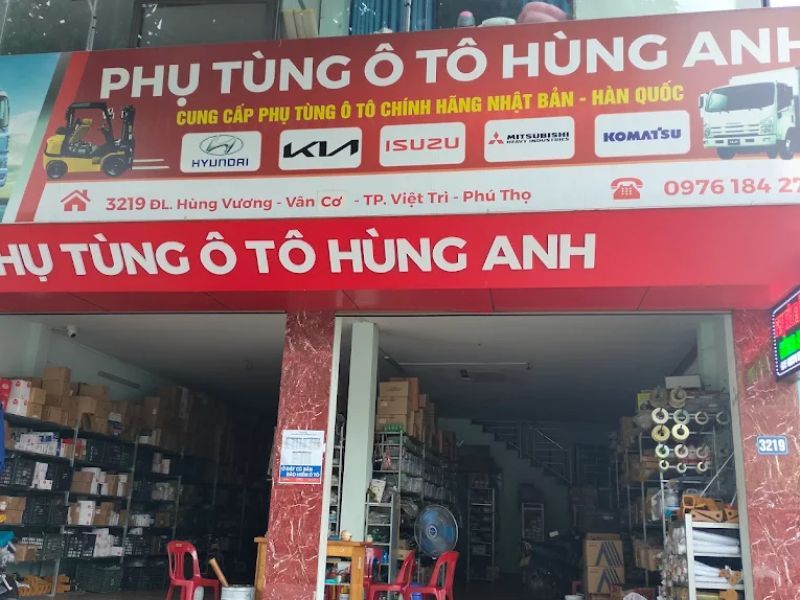 Cửa hàng phụ tùng ô tô Hùng Anh