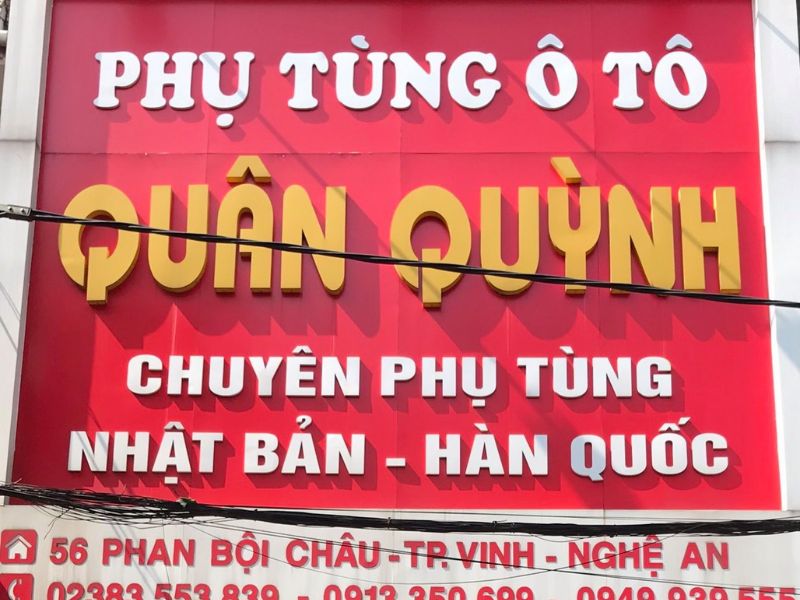 Cửa hàng phụ tùng ô tô Quân Quỳnh