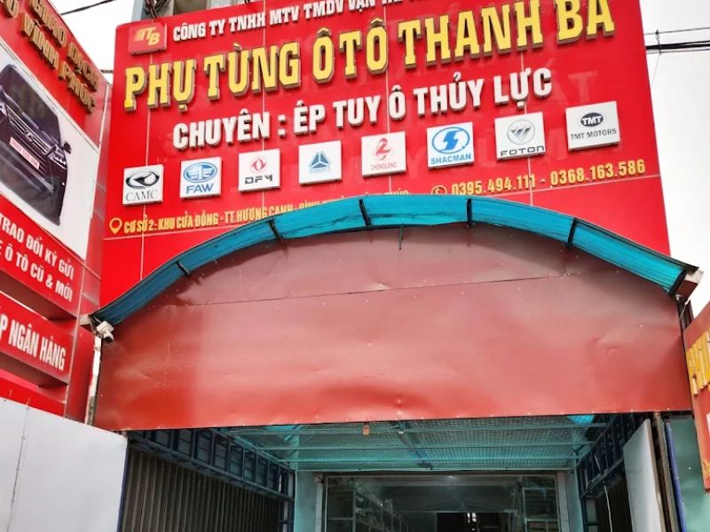 Top 6 cửa hàng phụ tùng ô tô Thanh Ba chất lượng tốt, đáng tin cậy 2 Cửa Hàng Phụ Tùng Ô Tô Thanh Ba